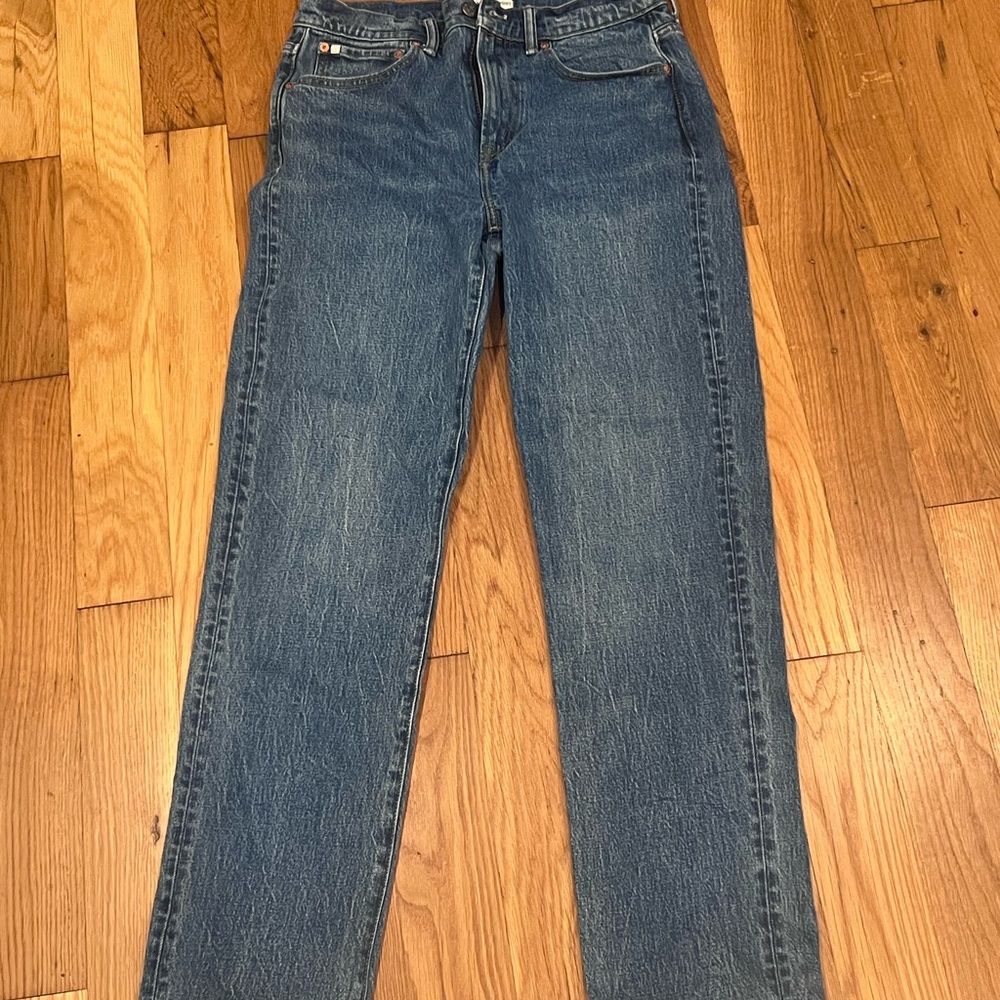 American Eagle Outfitters Blue Straight-Leg Jeans Vintage